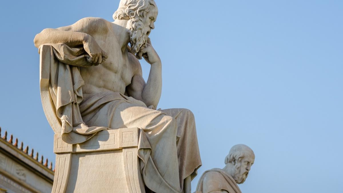 Statue of the ancient greek philosopher Socrates